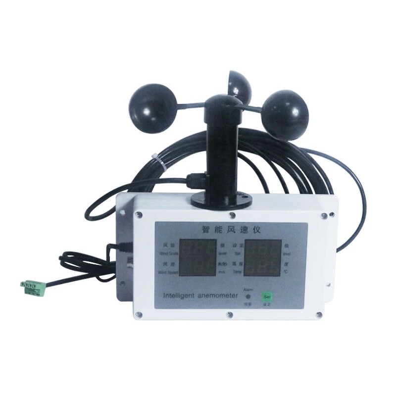 Tower Crane Anemometer Alarm Meter Wind Speed Detector Anemometer Tool