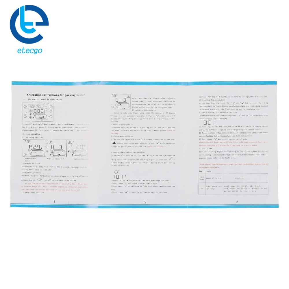 12V 5KW 10L Tank Diesel Air HeaterThermostat Monitor For Trucks Bus Car