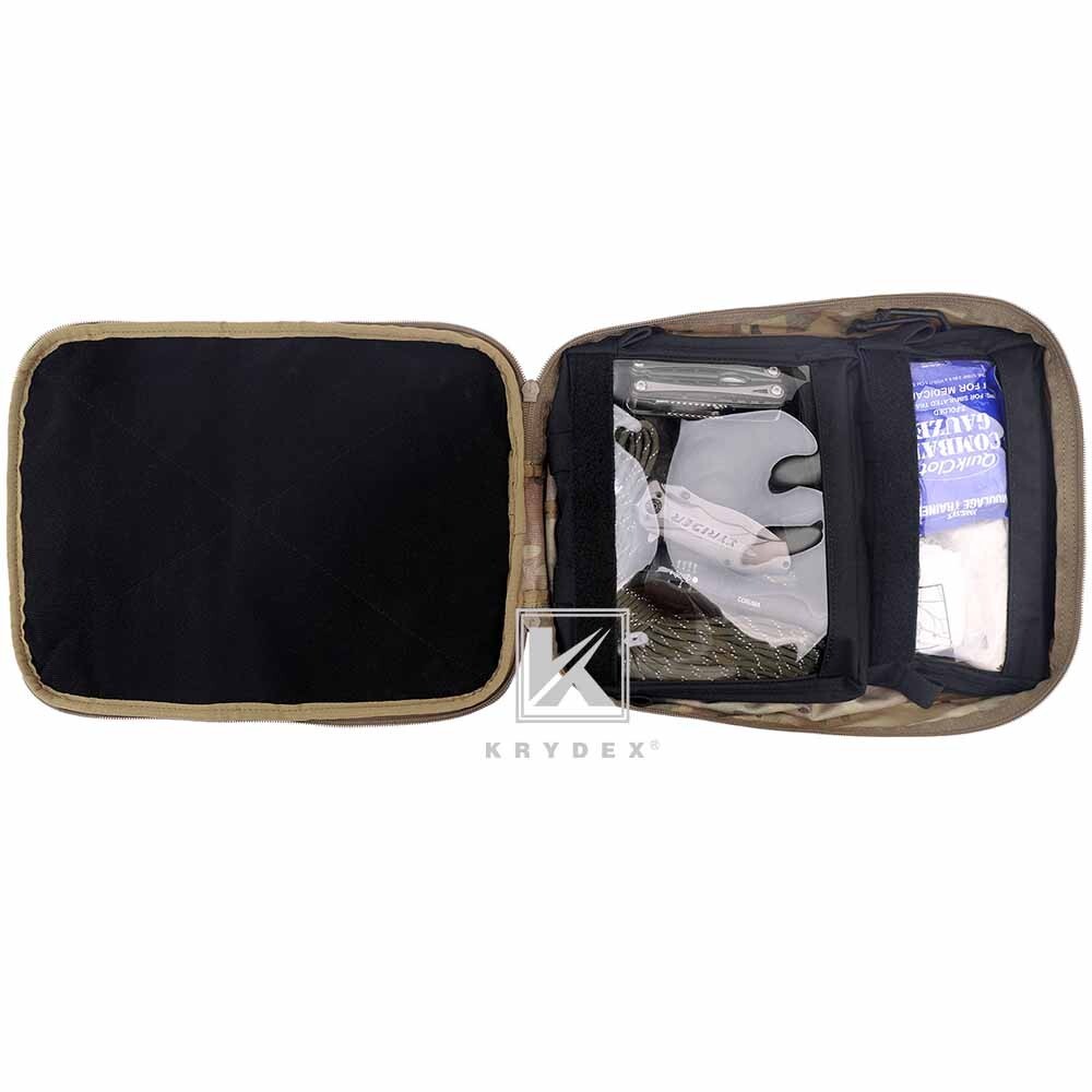 KRYDEX Clear Top Insert Cube Organizer Hook Back Packing Travel Backpack Small