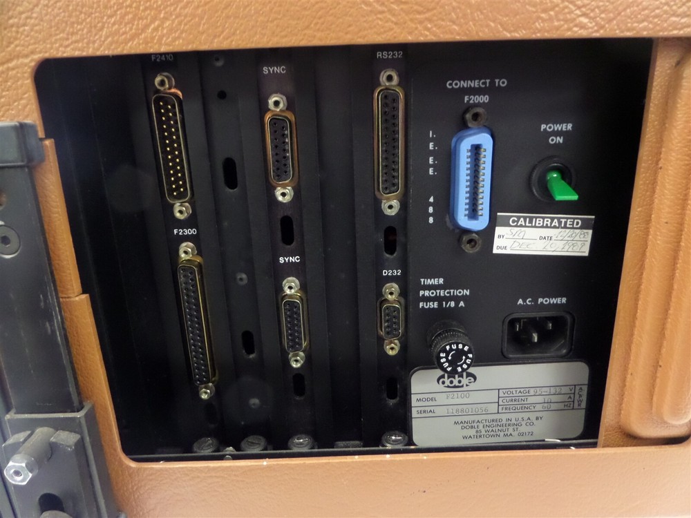 Doble F2100 Test System - Missing Switches
