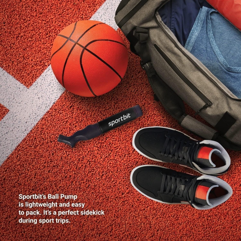 Ball Pump for Sports Balls - Push & Pull Inflating System - Hand Pump for All...
