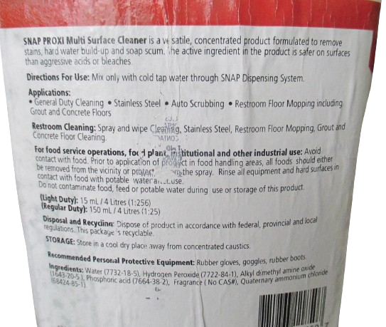 RML Proxi Super Concentrate Snap 20 Multi Surface Cleaner 1.89L (Makes 49L!!)