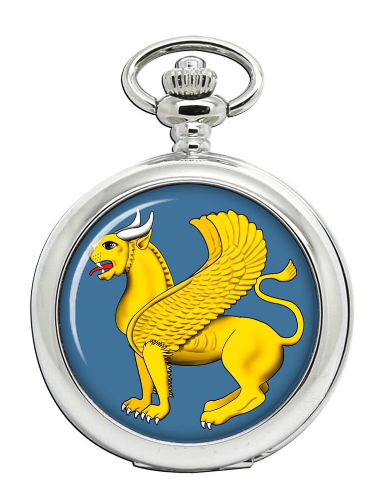 Zoroastrian Guardian Lion Pocket Watch