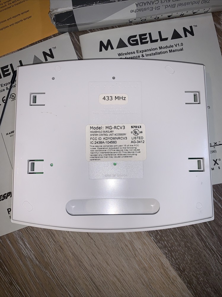PARADOX MAGELLAN WIRELESS EXPANSION MODULE V1.0 MG-RCV3