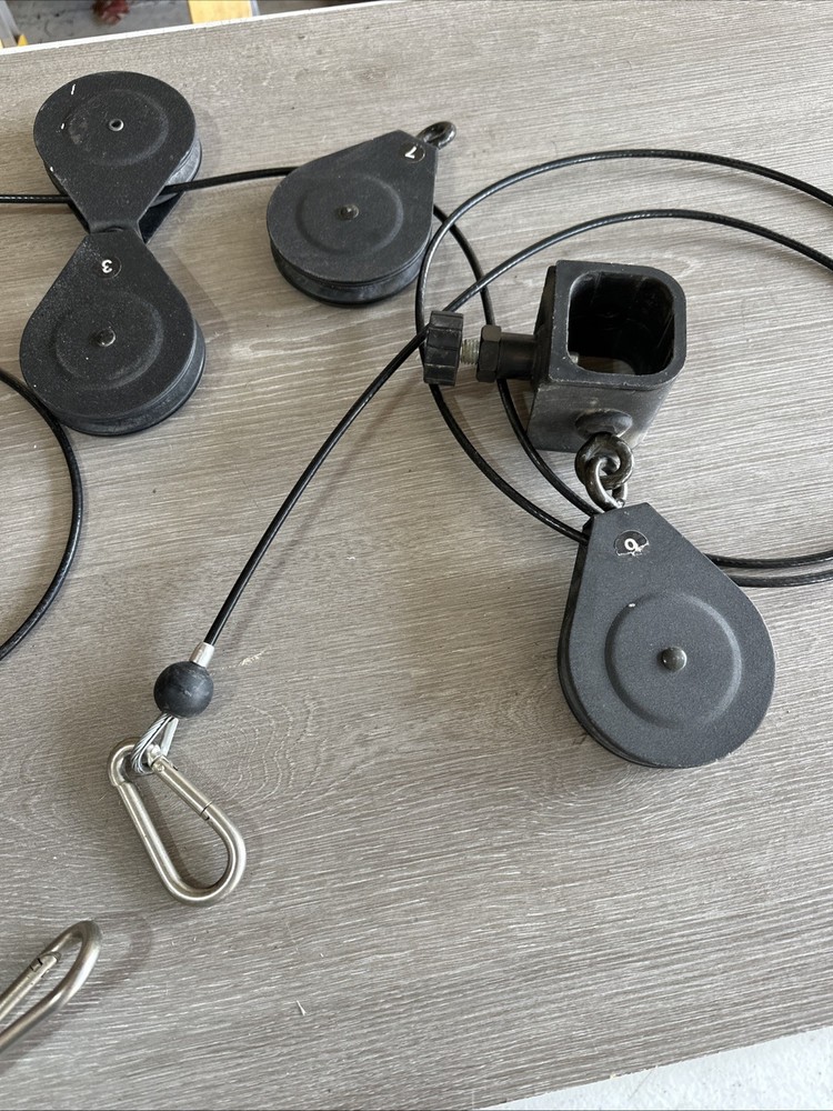 Bowflex Xtreme 2 Bowflex Cable Set 3.5" Pulleys Clips Locking Mounts