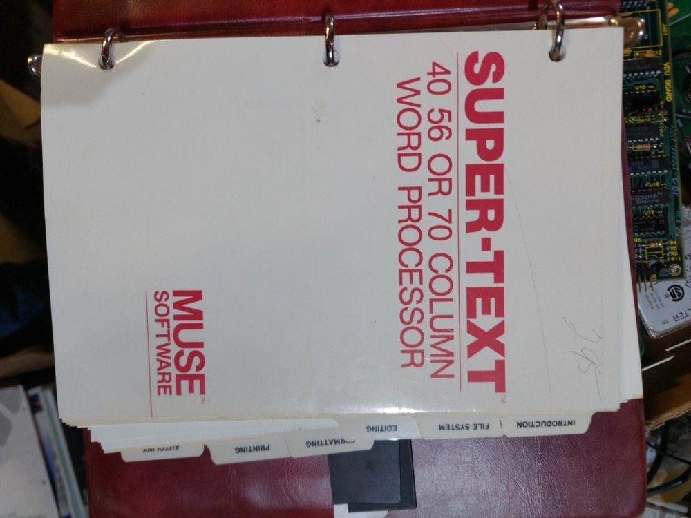 Apple ll,ll+,e,llgs. Super Text 40,56,70 Column Word Processor by Muse