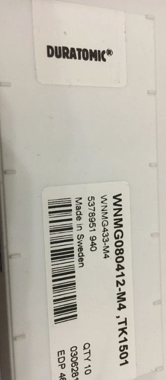 10 PCS  ORIGINAL  INSERTS      WNMG080412-M4 TK1501