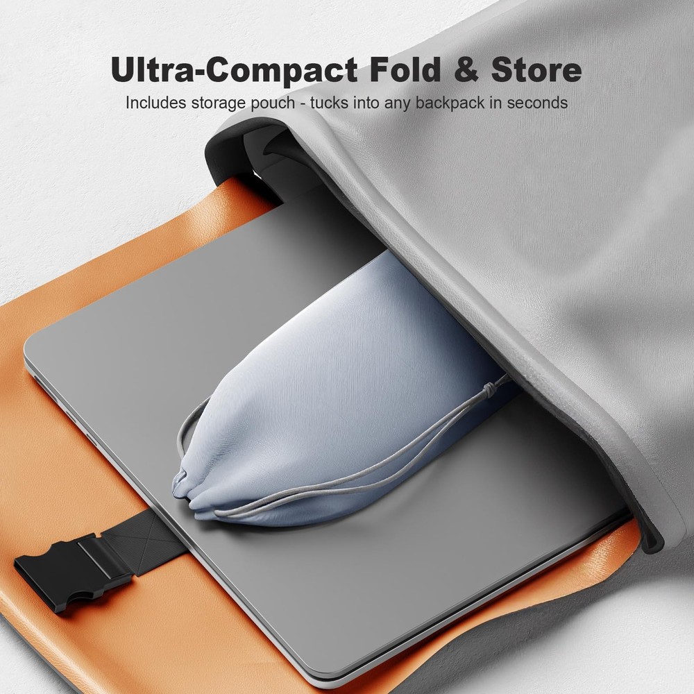 TENOC Foldable Laptop Stand for Desk, Universal Riser Silver