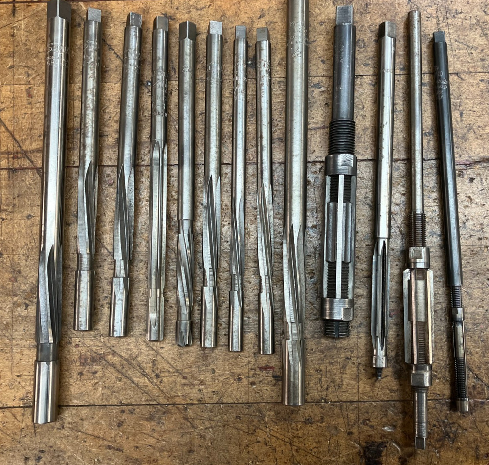 13 Assorted Type Reamers Older USA