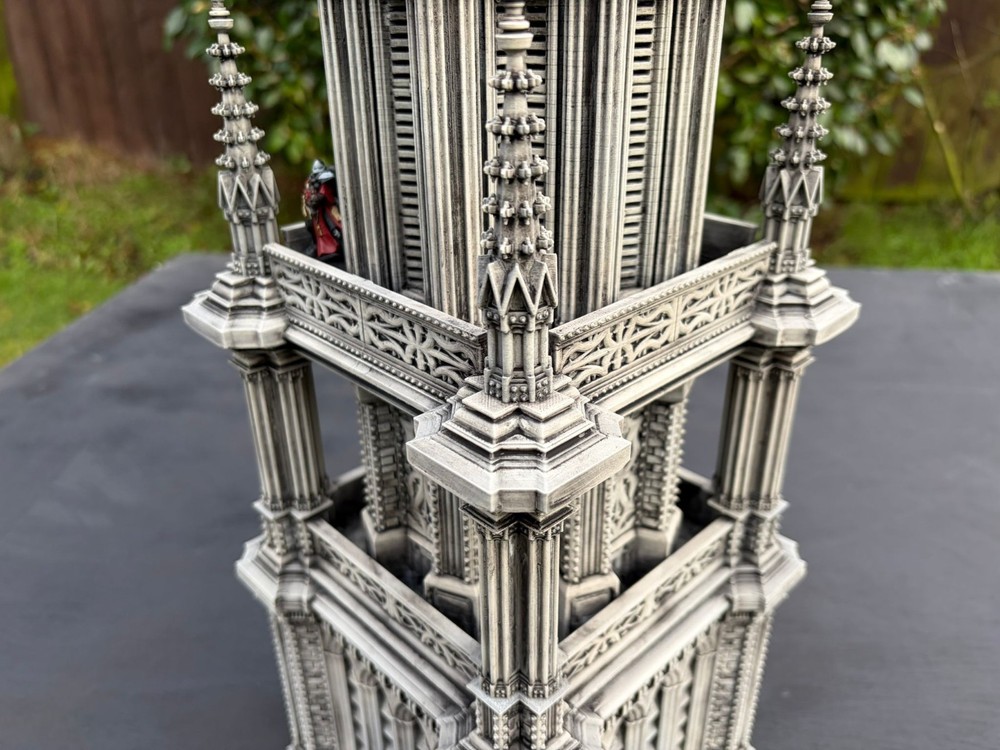 gothic wargaming Terrain scenery, 3d printed, unpainted, grimdark. set 1