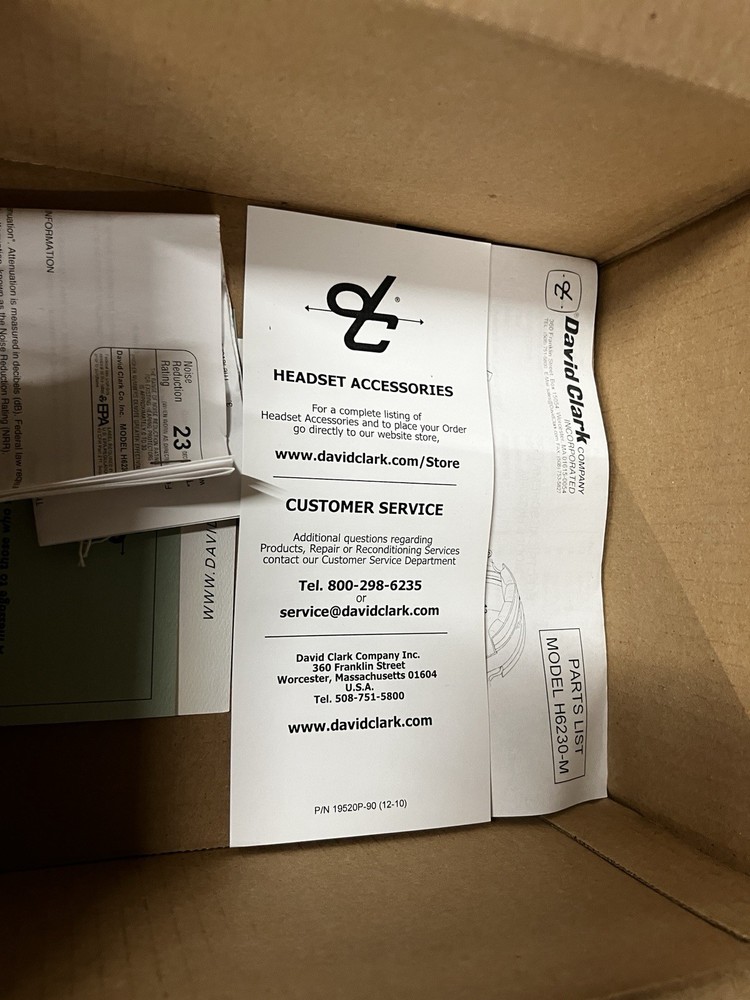 40461G-01/H6030 DAVID CLARK