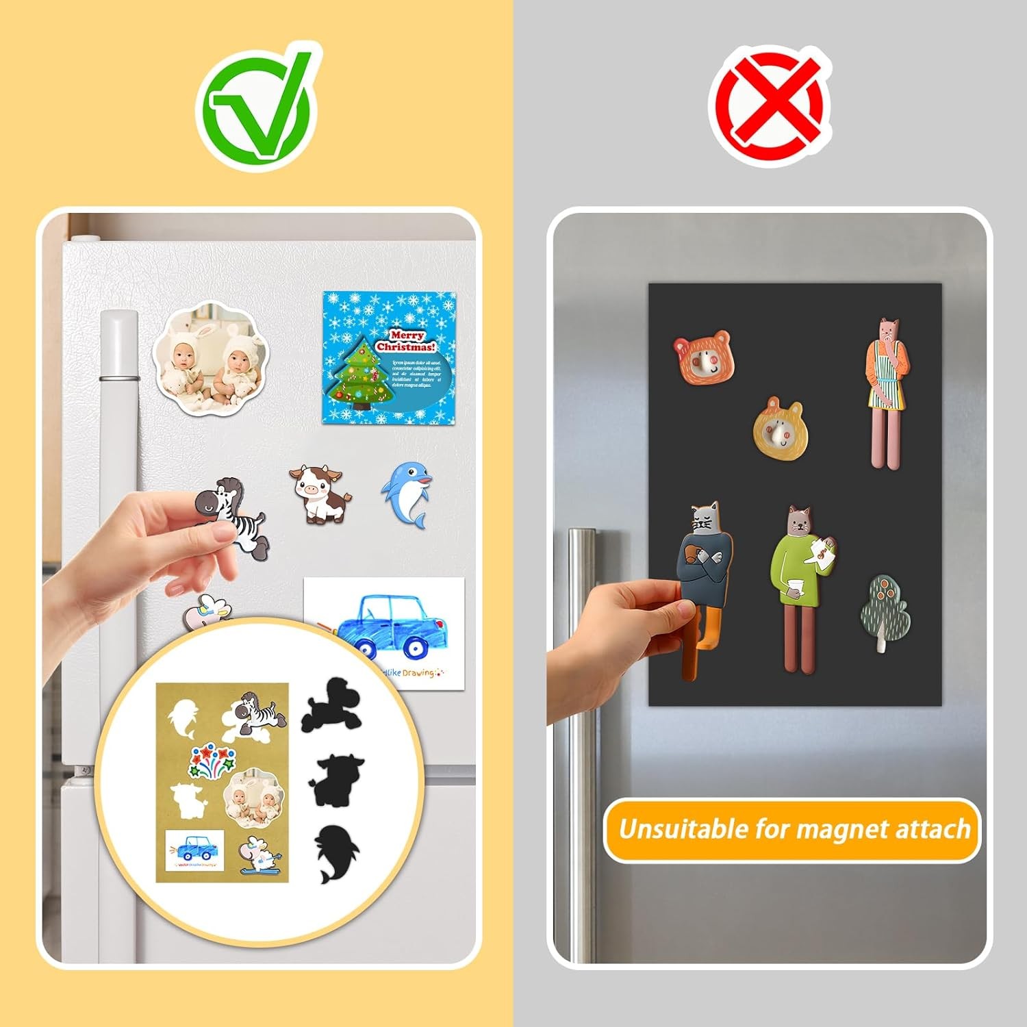 6X8 Inches Magnetic Sheet with Adhesive Backing,Magnet Paper Sheets for Classroo