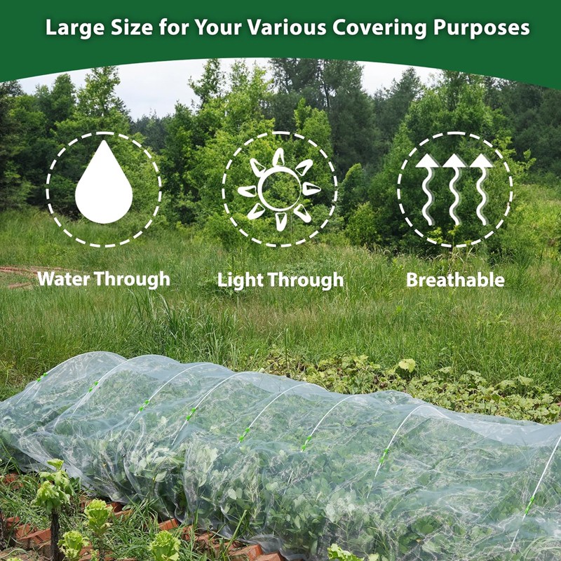 20-150ft Mosquito Garden Bug Insect Netting Barrier Bird Net Plant Protect Mesh