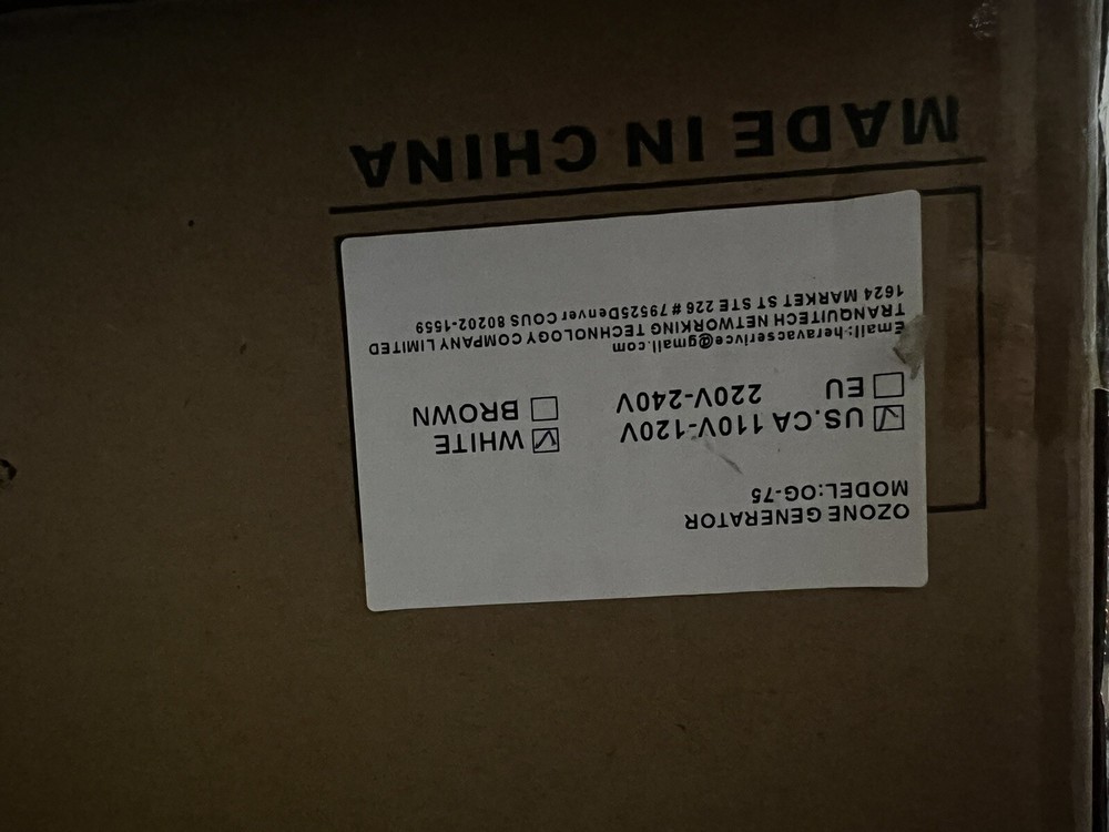 Heravac OG-75 Ozone Generator Machine