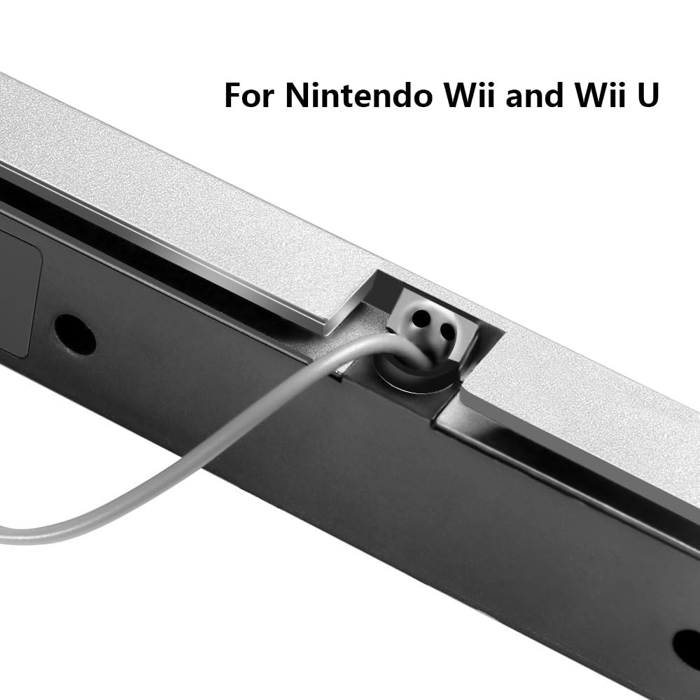Aokin Sensor Bar for Wii, Replacement Wired Infrared Ray Silver/Black