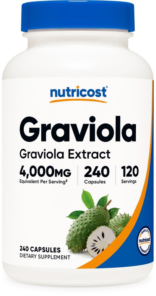 Nutricost Graviola Extract (4,000mg Equivalent) 240 Capsules - Soursop