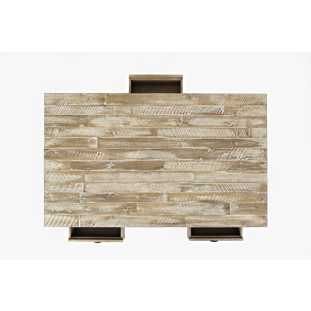 Artisan's Craft Rustic Farmhouse Distressed Solid Wood Coffee Table