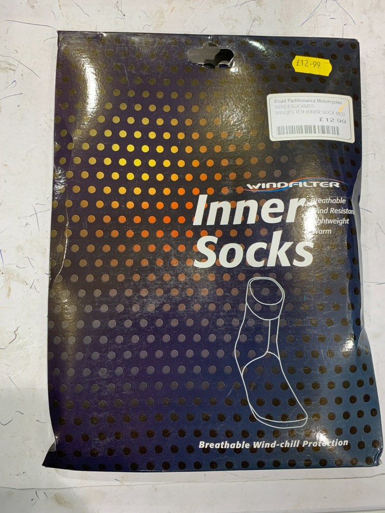 NEW GENUINE WINDFILTER WARM BREATHABLE WIND RESISTANT WIND INNER SOCKS SMALL