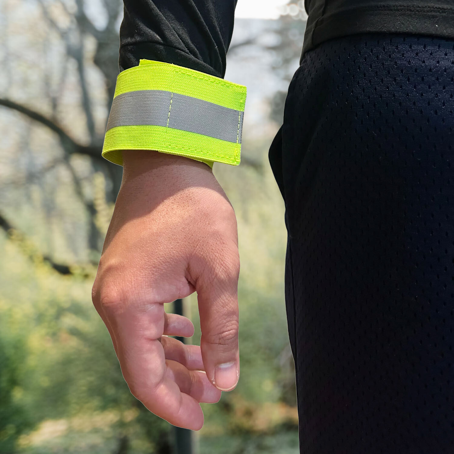 MaximalPower Reflective Band Reflector Band for Wrist Arm Ankle High Visibility