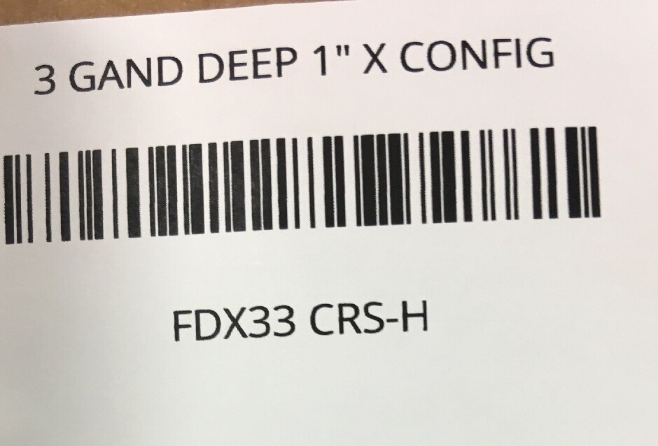 FDX33 CROUSE HINDS 3 GAND DEEP 1" X CONFIG