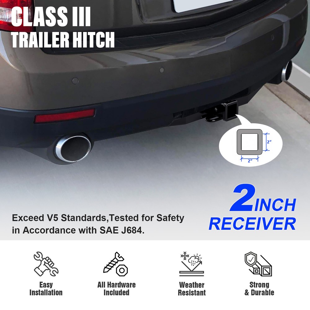 APS Class 3 Trailer Hitch Receiver for Cadillac SRX 2010-2016