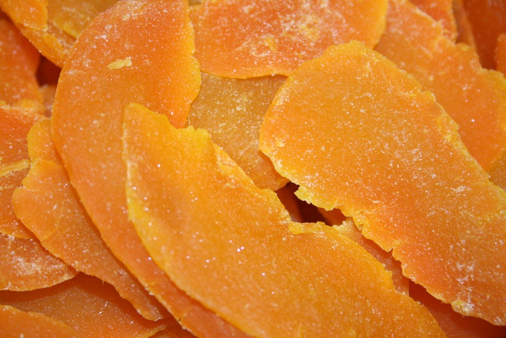 DRIED MANGO SLICES, 5LBS