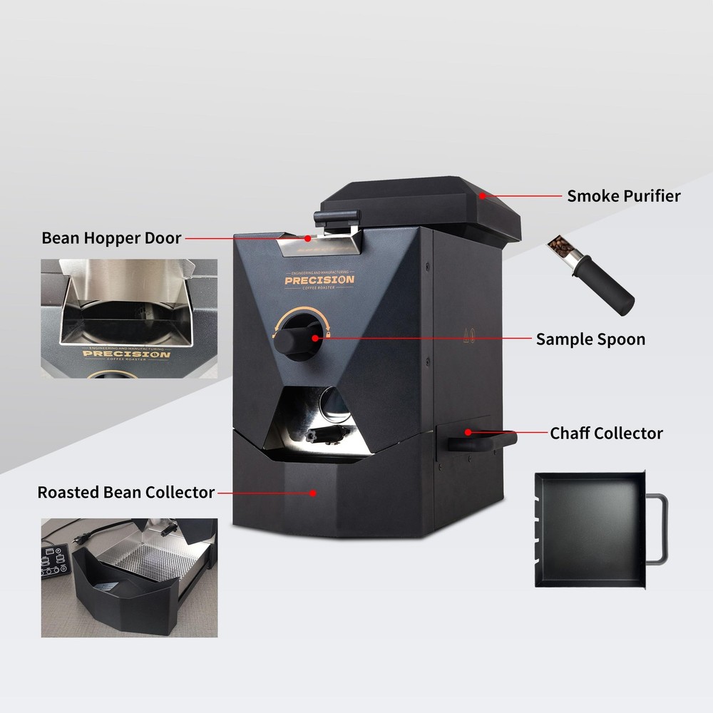 500g Automatic Coffee Roaster Machine for Home Use Wth Smoke Filter(Suitable ...