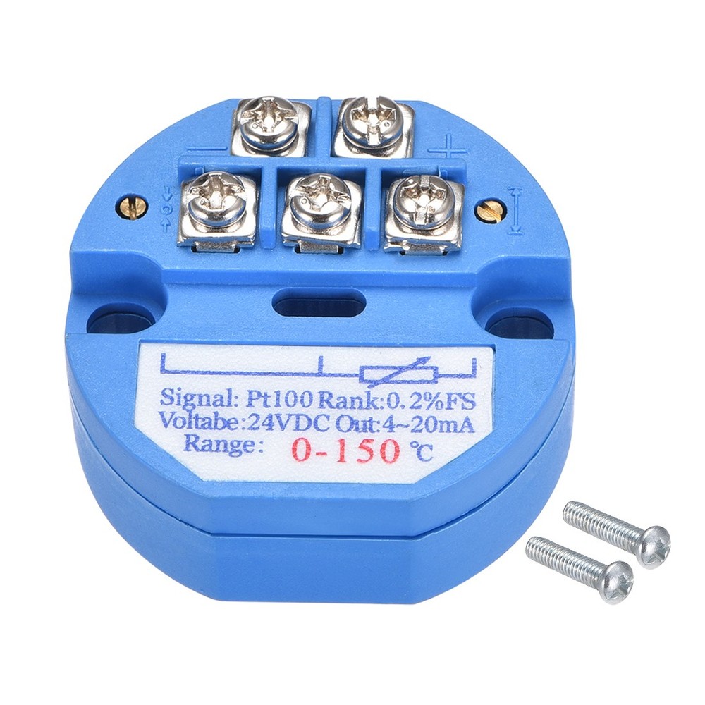 PT100 Temperature Sensor Transmitter 24V DC 4-20mA 0℃ to 150℃