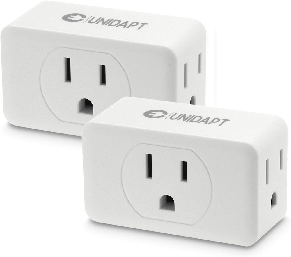 Multi Plug Outlet Extender 2 Pack - 3 Way Wall Outlet Splitter, Cruise Ship Esse