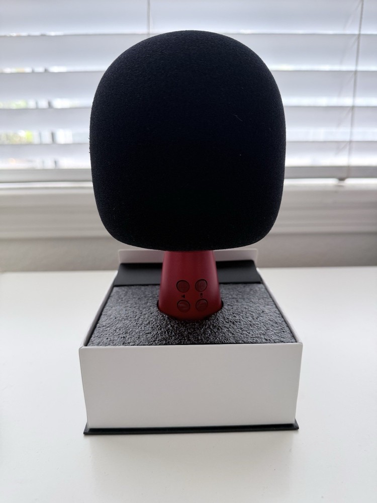 Calf G2 Bluetooth Karaoke Speaker Microphone Black/Red - Open Box