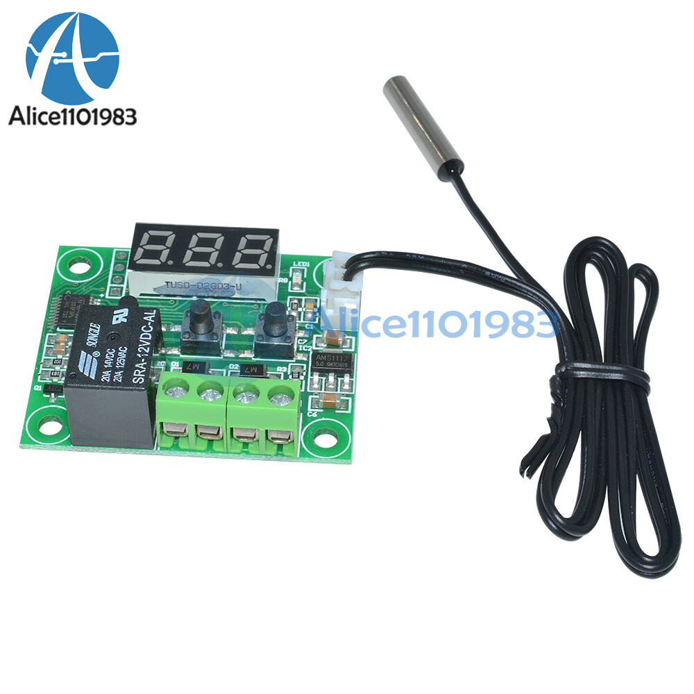 1/2/5/10PCS Digital W1209 12V thermostat Temperature Control Switch Sensor Probe