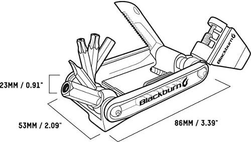 Blackburn Wayside 19 Function Bike Multi-Tool One Size, Outpost Pewter