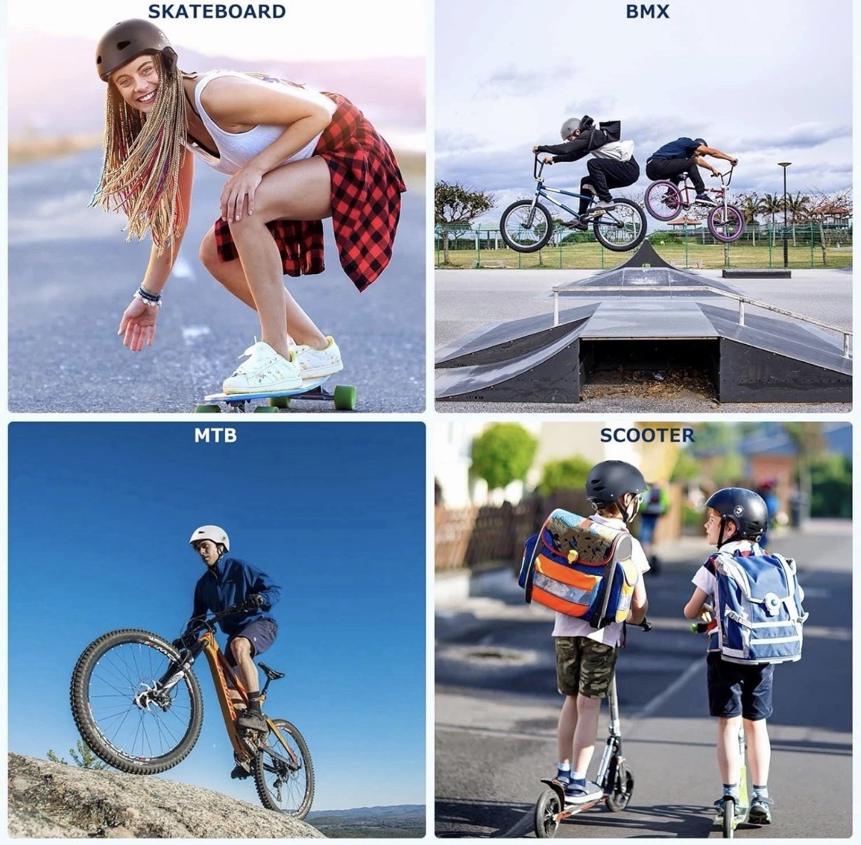 MCBOB Multi Sport Helmet Bike Skate Scooter Protective Gear Medium Size