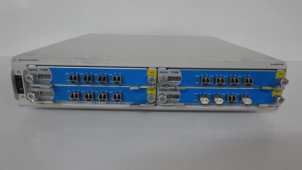 AGILENT J7263A OmniBER XM NETWORK SIMULATOR 4 SLOT CHASSIE WITH (4)1730B