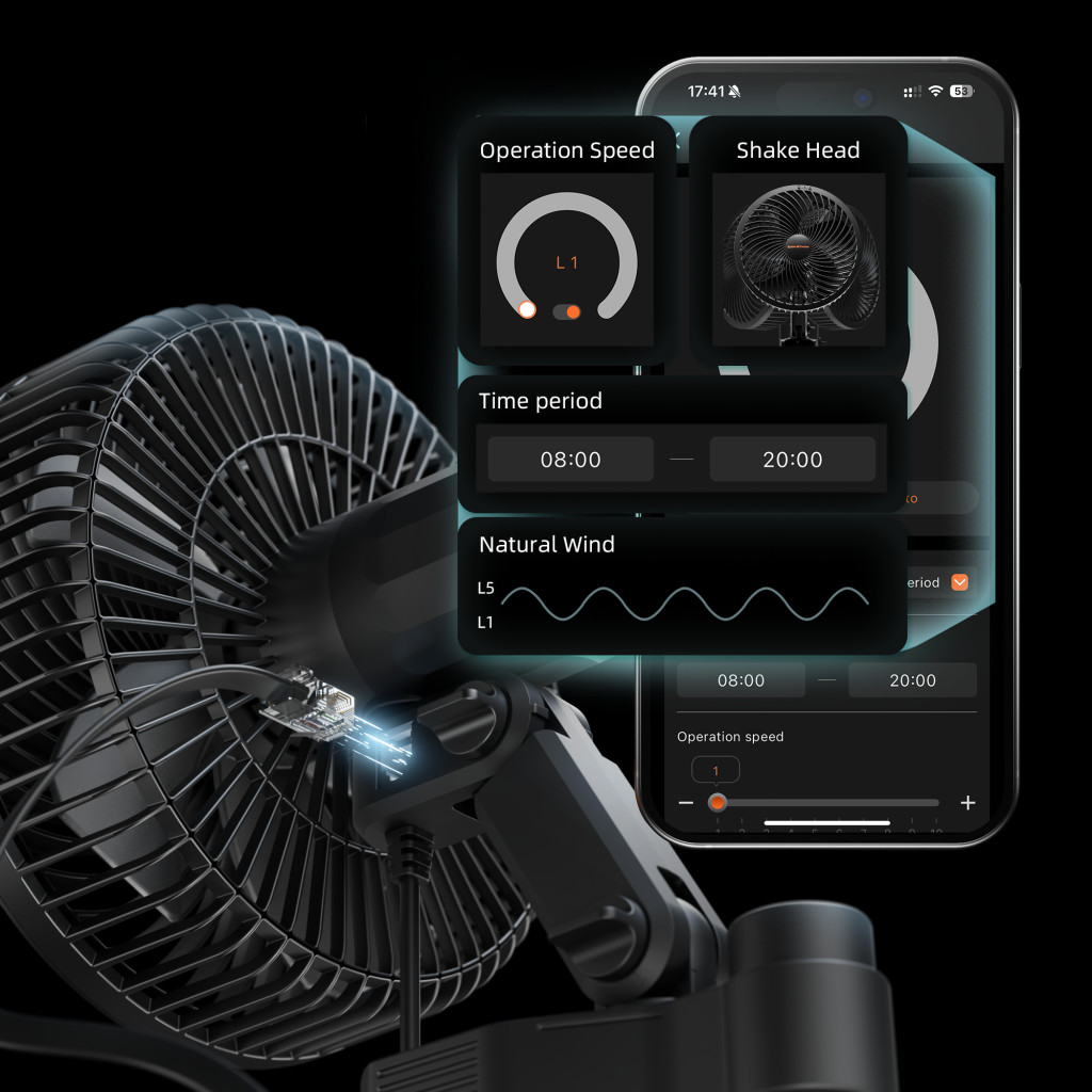 Spider Farmer Genius Grow System Inline & Clip Fan Smart Control