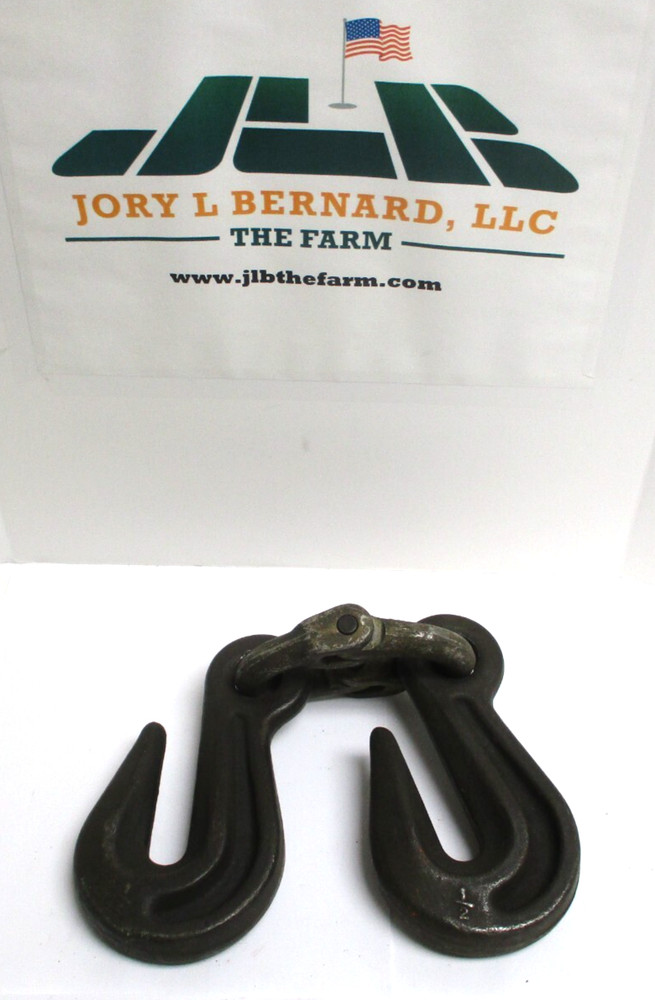 UNBRANDED , ( 2 ) 1/2" 5-TON HOOK , w/ 1/2" HAMMERLOK , SURPLUS