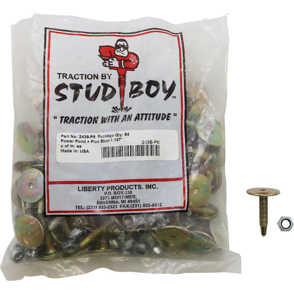 Stud Boy Studs with Locknuts - 1.187" - 84 Pack | 2436-P8