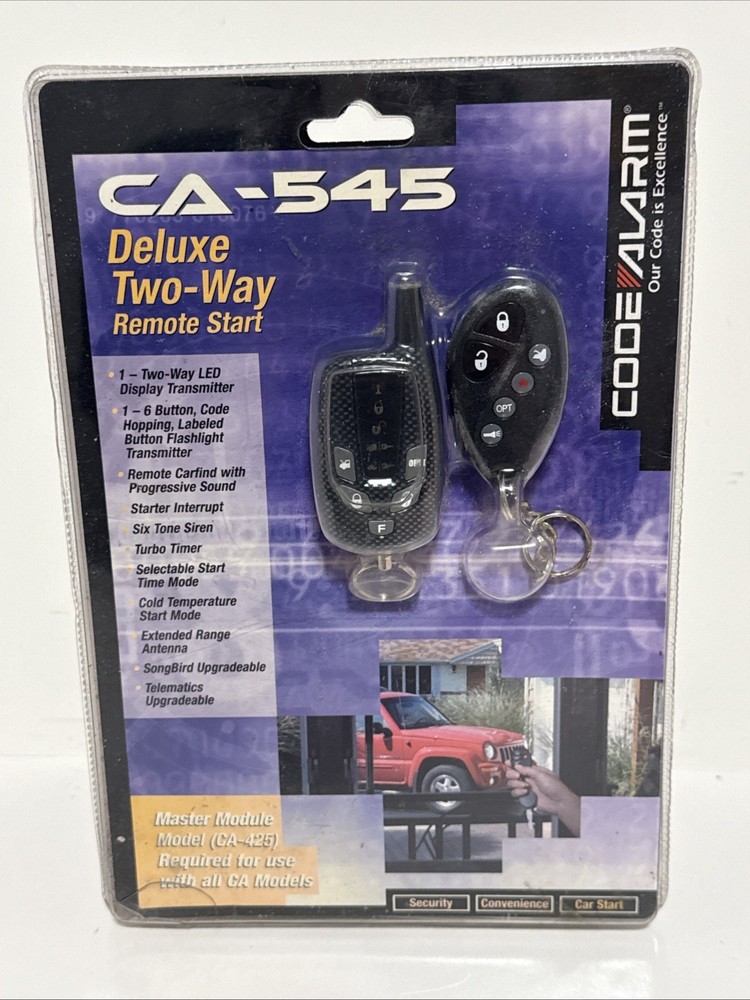 CODE ALARM Deluxe Two Way Remote Start CA-545/Read