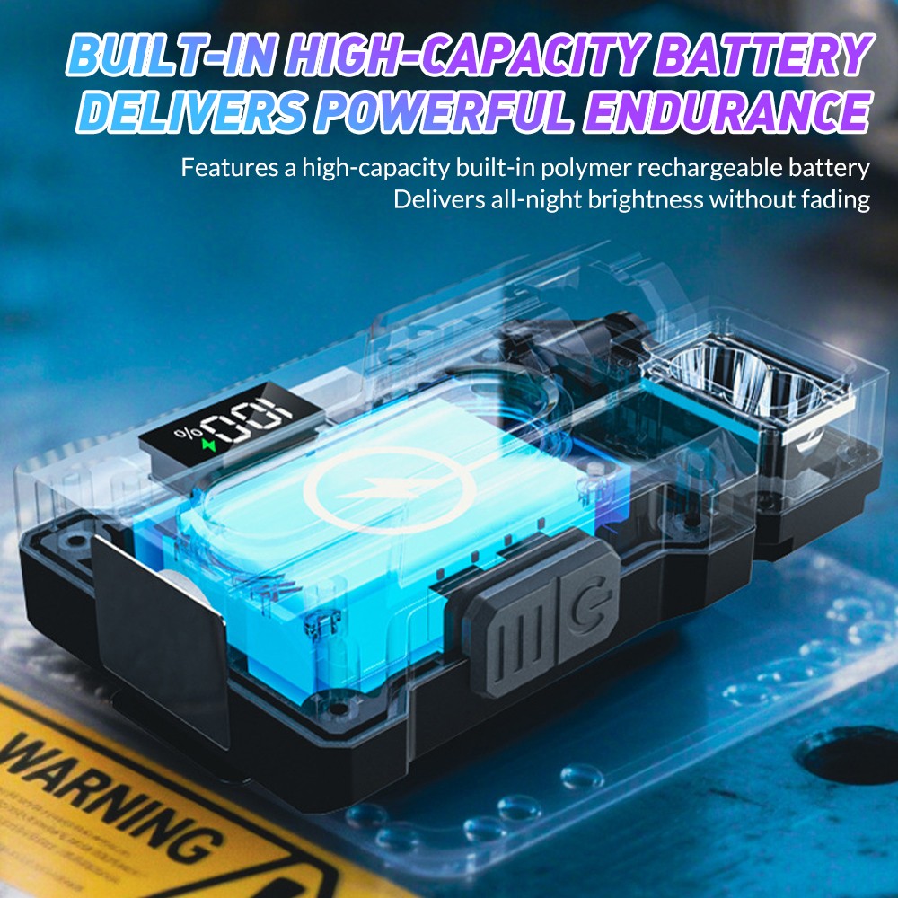 Portable Mini Pocket LED Flashlight Magnetic USB Rechargeable Torch Light Work