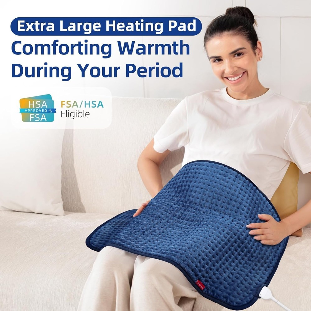 Washable Electric Heating Pad, FSA HSA Approved
