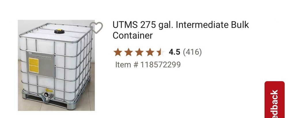 UTMS 275 Gal Intermediate Bulk Container