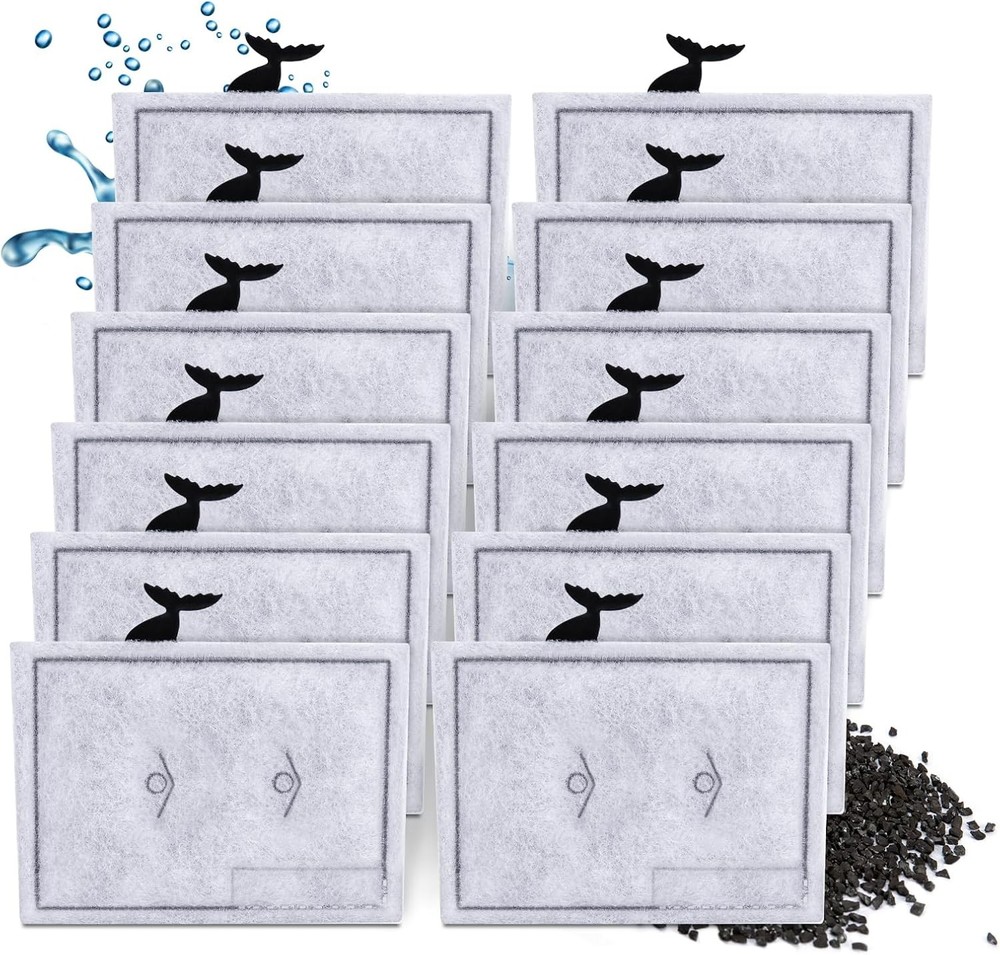 12 pack large filter cartridges compatible with aqueon quietflow power filter...