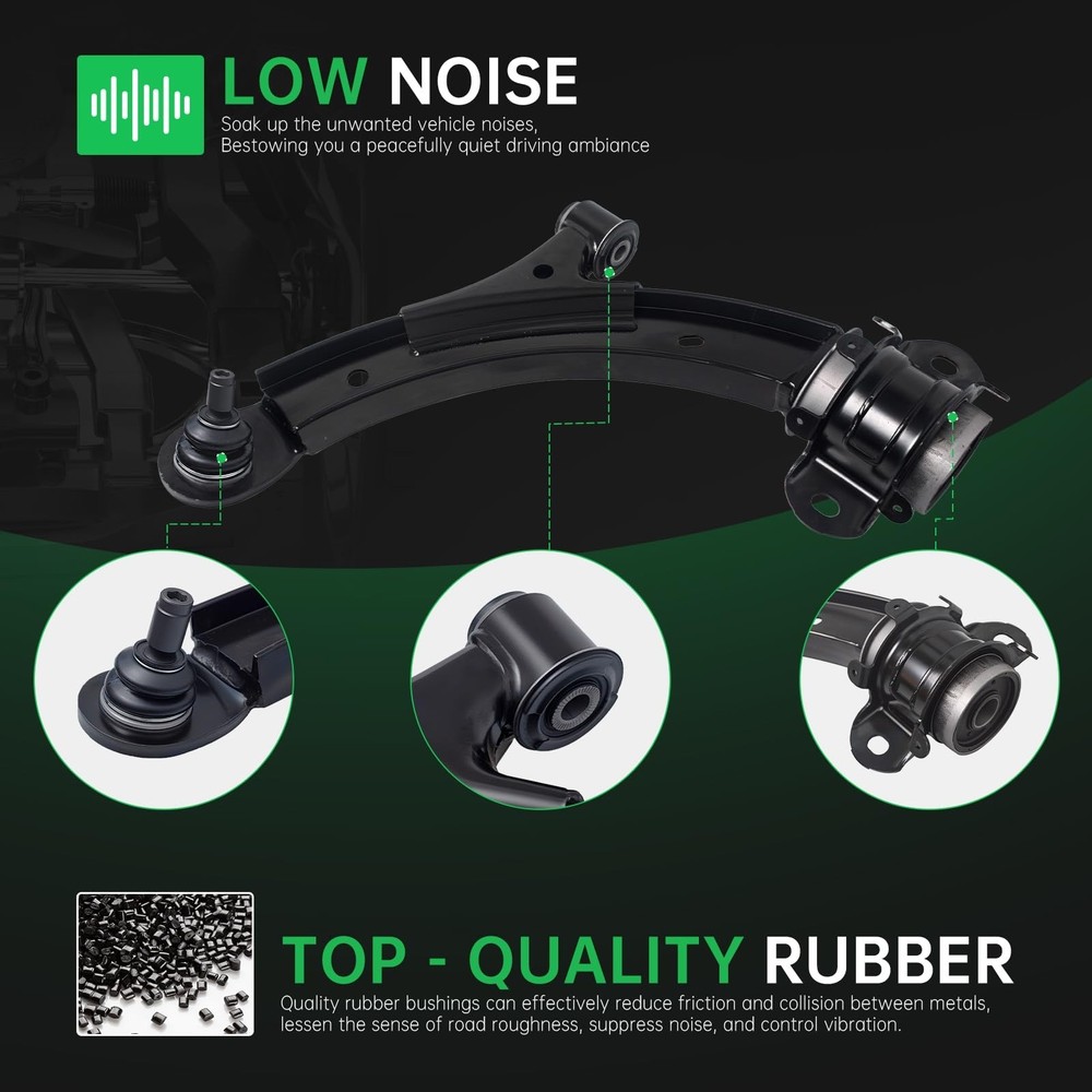 AUQDD 2Pc Suspension Front Lower Control Arm and Ball Joint Assembly Compatib...