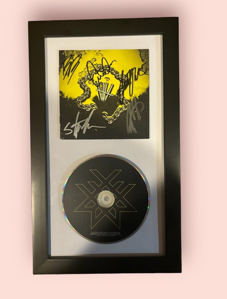 WAGE WAR STIGMA SIGNED DISPLAY FRAMED CD Autograph Auto Briton Bond +4