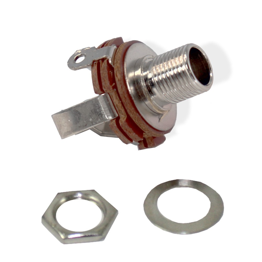 Jack 1/4" Stereo Jack Basic Chrome Trim 141331CH