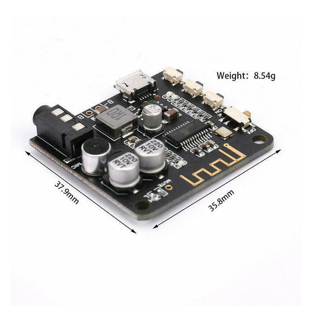 3PCS Bluetooth 5.0 MP3 Decoder Board Audio Receiver MP3 Lossless Player Wireless