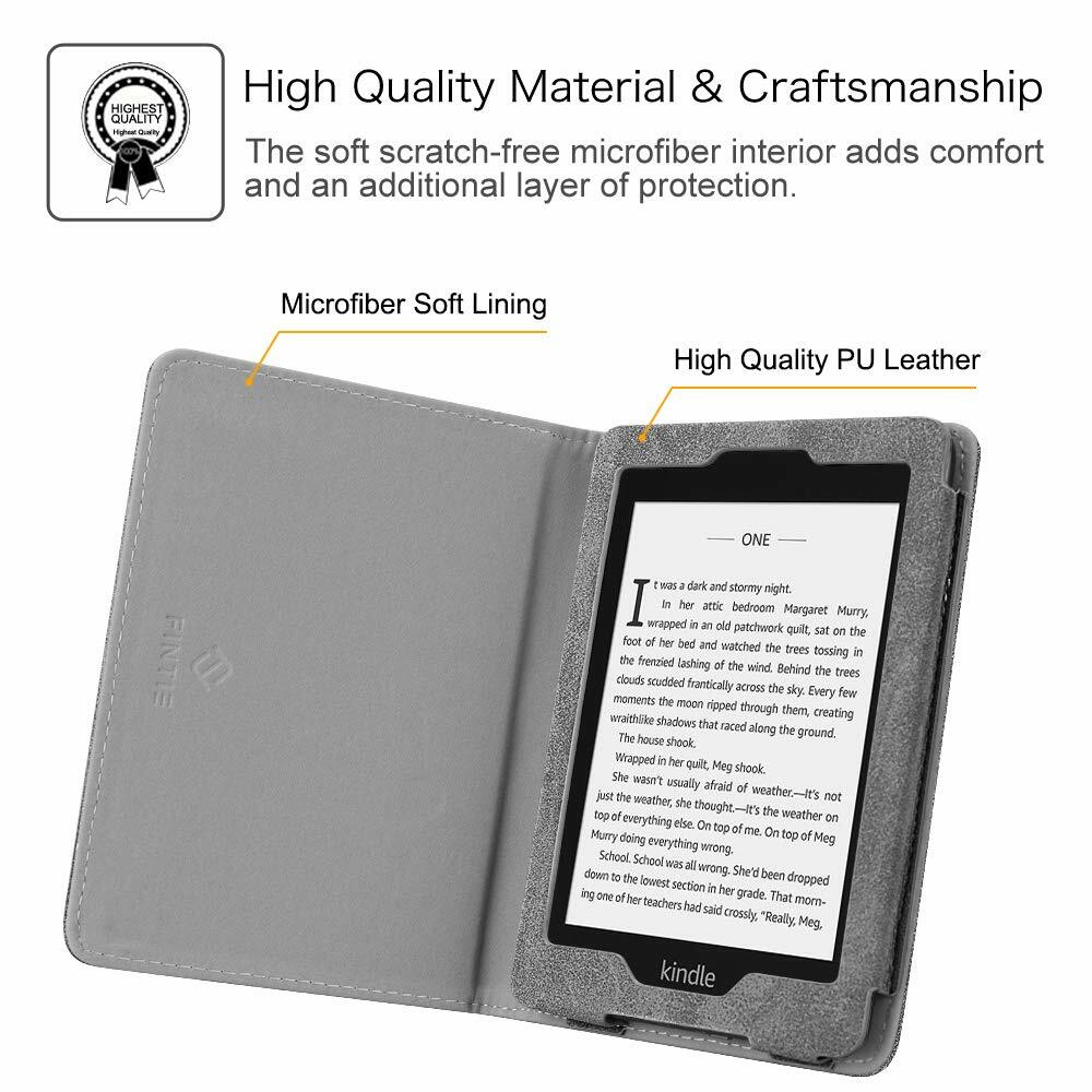 For New Amazon Kindle Paperwhite E-Reader 2012-2018 Gen Book Style Case Cover