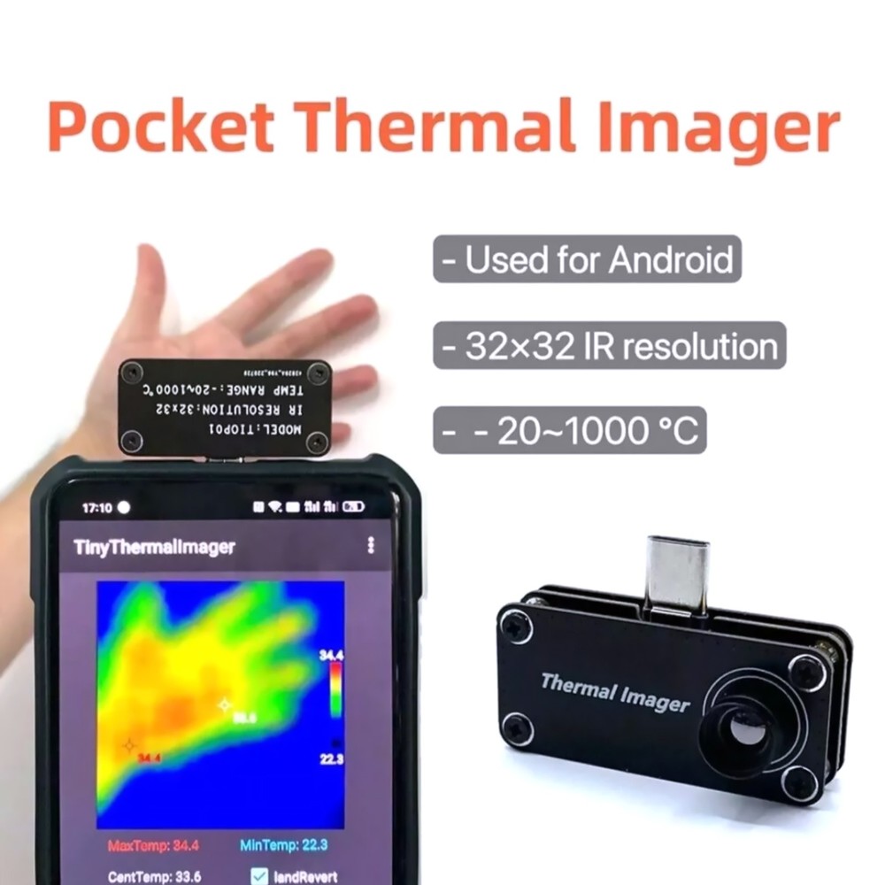 USB TypeC Thermal Imaging Camera for Android Mobile Phones Enhanced Features