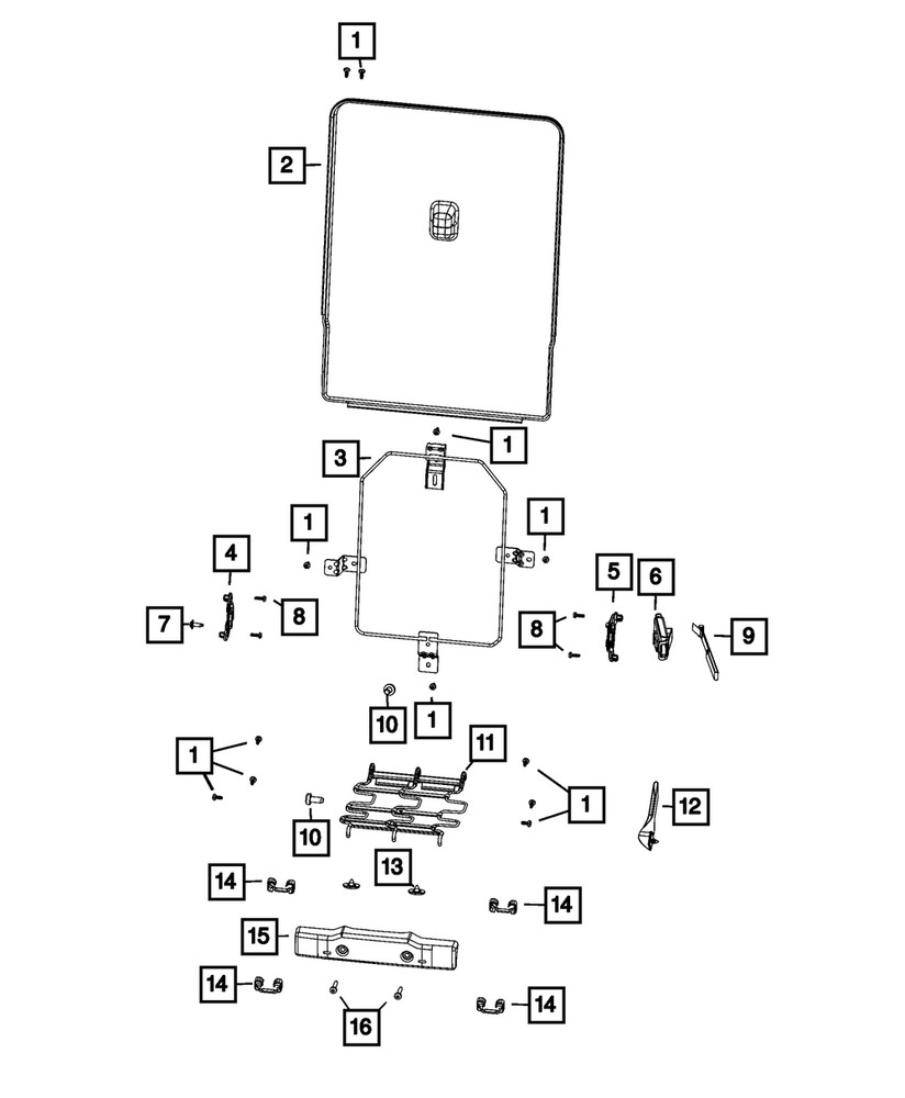 Genuine Mopar Armrest Detent 68566487AB