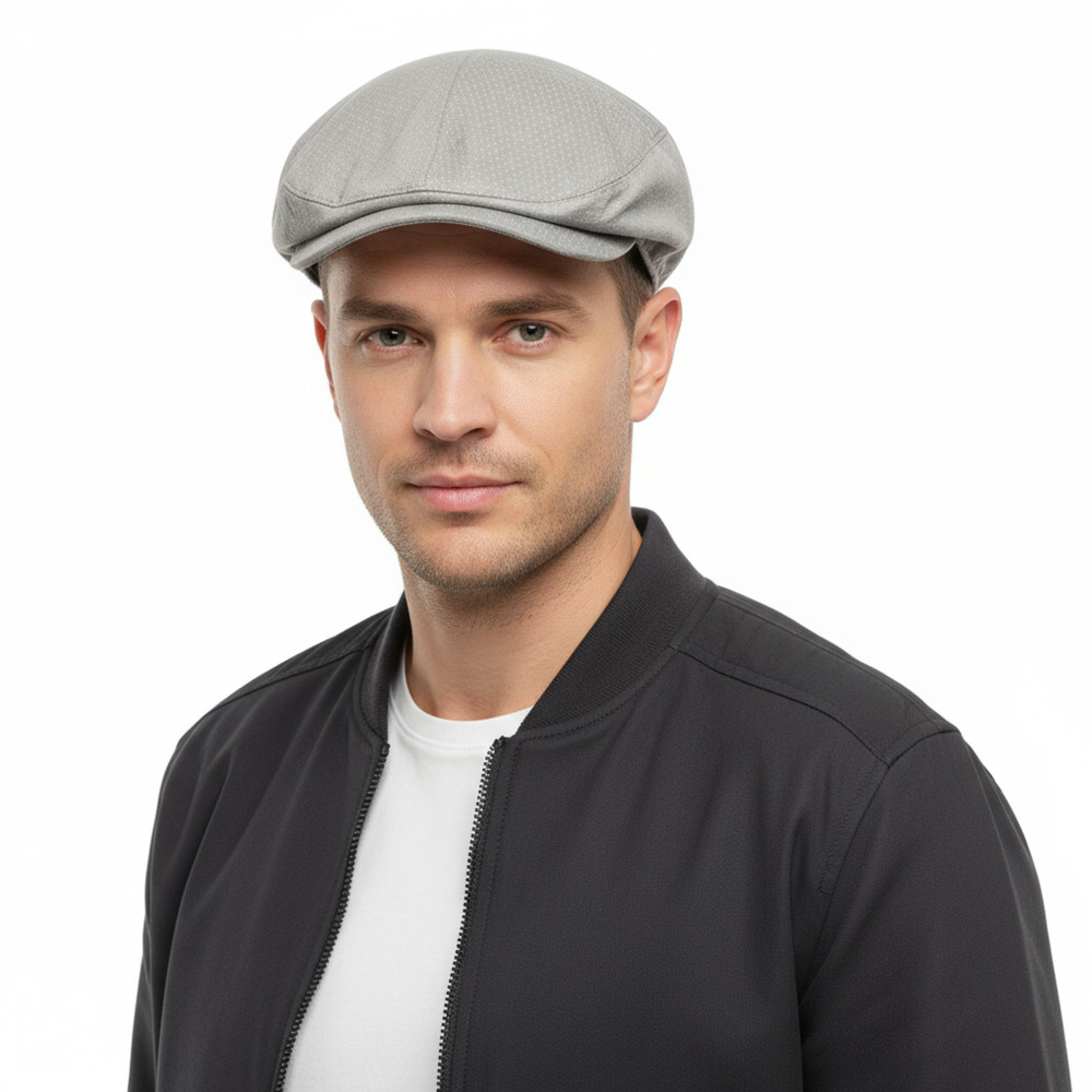 Dolce & Gabbana  Light Grey Dot Pin Flat  Cap-One Size